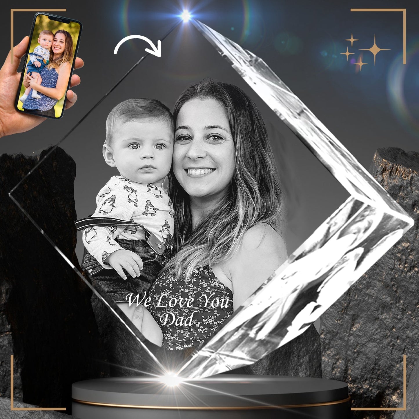 3D Almas Crystal