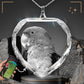 Heart Crystal Necklace 2D